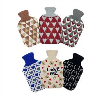 2000 مللي كيس الماء الساخن غطاء محبوك