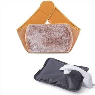 حقيبة / زجاجة ماء ساخن كهربائية قابلة لإعادة الشحن مع غطاء