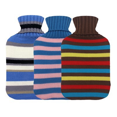 زجاجة ماء ساخن وبارد 2000 مل بغطاء محبوك