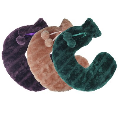 كيس الماء الساخن على شكل حرف U غطاء قطيفة