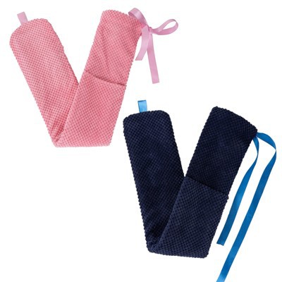 حقيبة ماء ساخن طويلة من القطيفة من الفرو الصناعي الدافئ