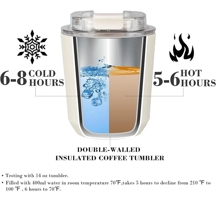280ml 380ml Leakproof Stainless Steel Insulated Coffee Tumbler Mug high quality